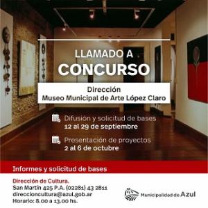 Llamado a Concurso para la dirección del Museo Municipal de Arte López Claro